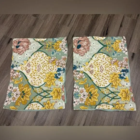 Anthropologie Besiana Organic Percale Shams, Set of 2 Queen - Picture 3 of 7